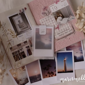 Efemérides de tarjetas fotográficas con temas de cielo, estrellas y noche, imágenes estéticas en cartulina blanca mate