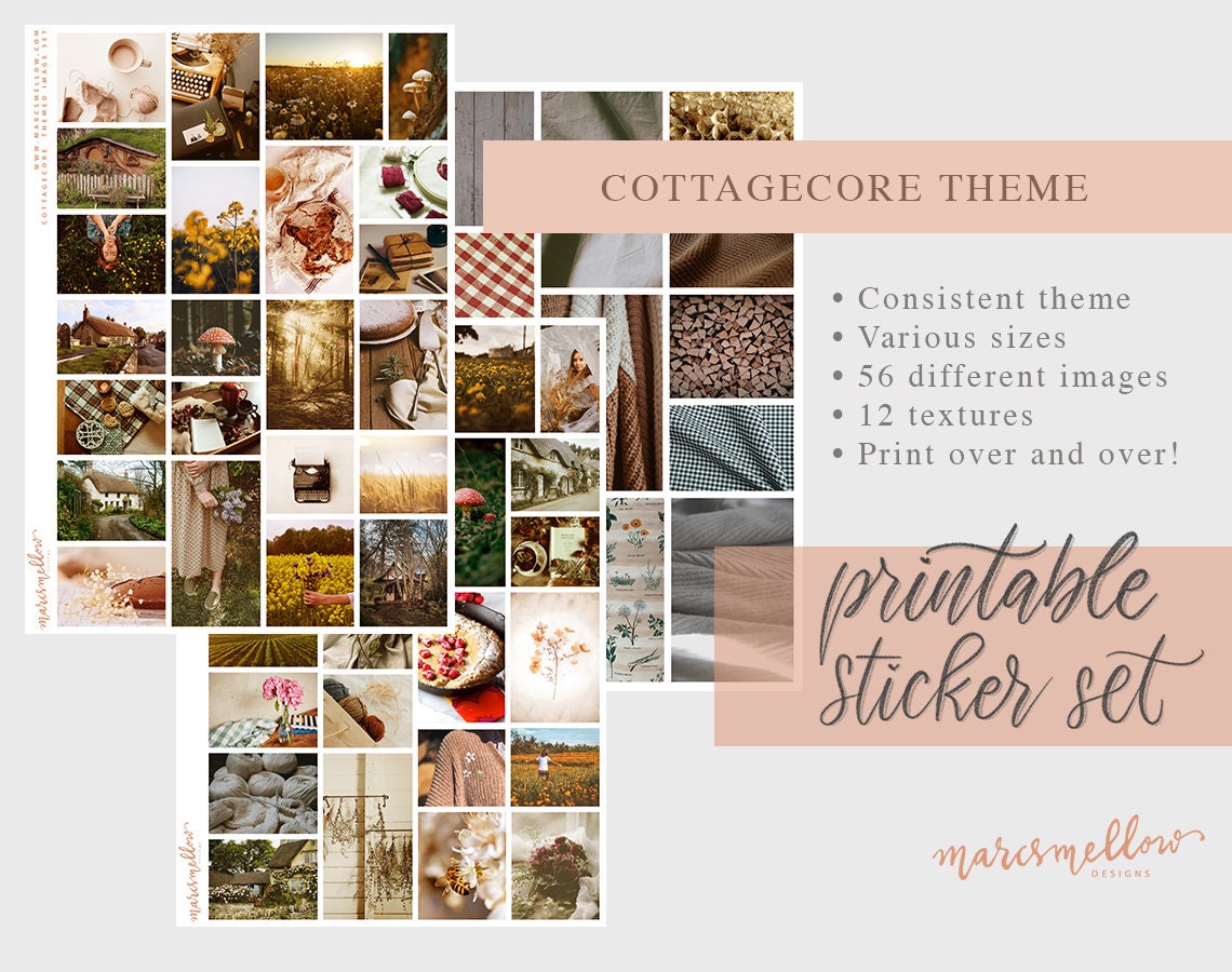cottagecore themed aesthetic tumblr journal printable image etsy australia