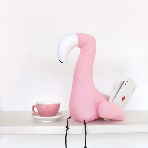 Flamingo Isadora/ Pink Flamingo/ Soft Flamingo/ Flamingo Toy/ Pink Stuffed Bird/ Stuffed Flamingo/ DECORNERHOME