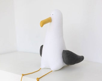 Seagull Peter, Collectible toy, Seagull Mine, Seagull Toy, Stuffed Animal, Sea Bird, Handmade Toy, Soft Toy,  Möve, DECORNERHOME
