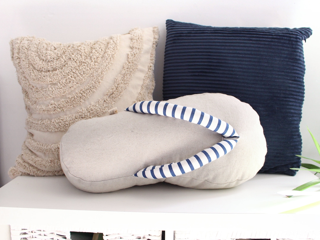 Flip Flop Pillow Decorative Pillow Nautical Decor Coastal Etsy