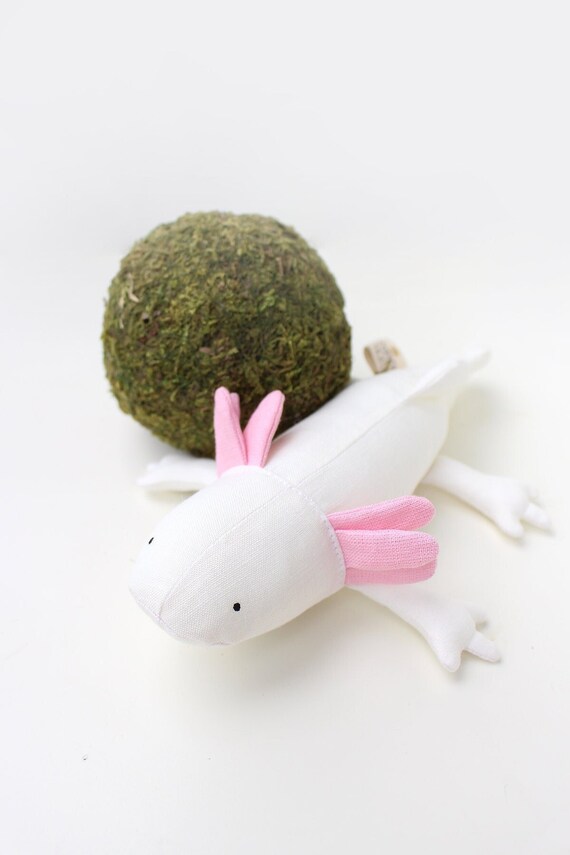 Plush Axolotl Toy: Handmade in Peru