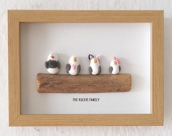 Custom Portrait Family, Personalized Gift for Family, Our Family Portrait, Gift for Mom Dad, Housewarming Gift, Fathers Day Present