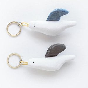 Seagull Keychans Yuki & Kiko/ Seagul Keyrings/ Duo /couple/ best friend/ Sea Bird/ Handmade Toy/ Soft Toy/Мouette /Möve/Kamome/ DECORNERHOME