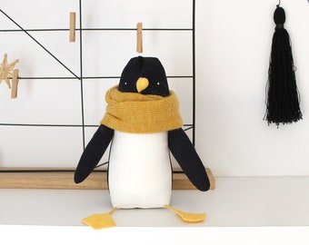 Penguin Pingu, Nursery gift, Penguin Gift, Collectible toy, Nautical decor,  Nursery decoration,  Аrctic toy,  Manchot, Pingüino