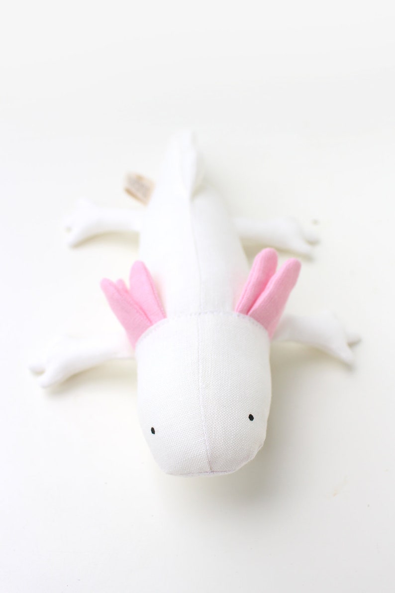 Axolotl / White Axolotl Toy / Axolotl Plush/ Stuffed Animal/ Etsy