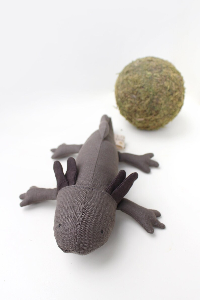Axolotl / Black Axolotl Toy / Axolotl Plush/ Stuffed Animal/ Etsy