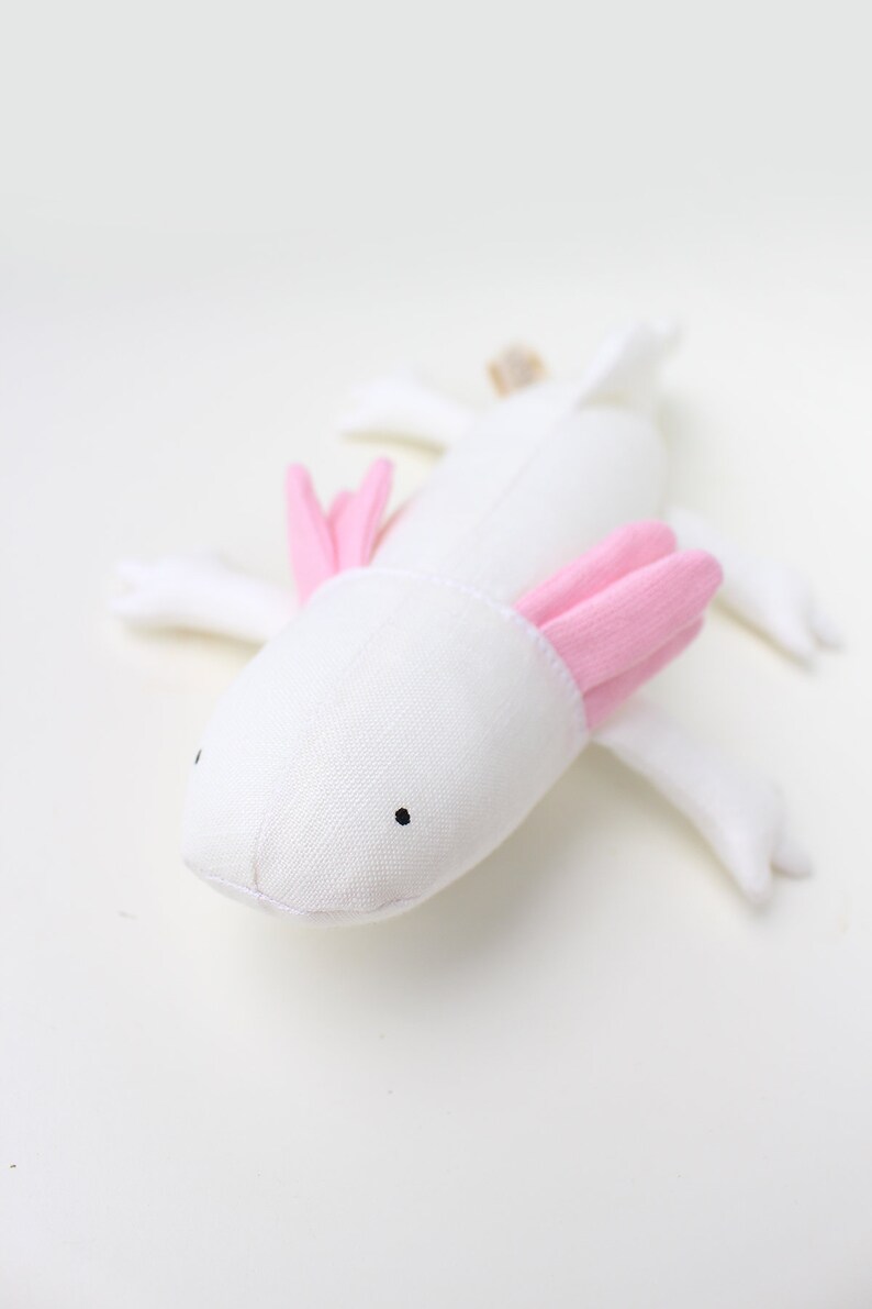 Axolotl / White Axolotl Toy / Axolotl Plush/ Stuffed Animal/ Etsy