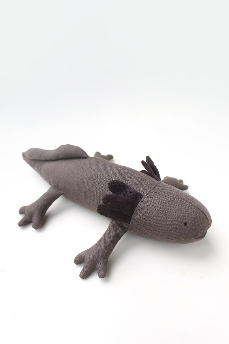 Axolotl / Black Axolotl Toy / Axolotl Plush/ Stuffed Animal/ Etsy