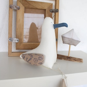 Seagull Spike, Nautical decor, Sailor gift, Collectible toy, Ocean animal, Ocean bird, Möve, Sea Bird, Seagull Toy, DECORNERHOME
