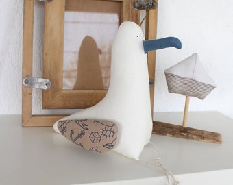 Seagull Spike, décor nautique, cadeau de marin, jouet à collectionner, animal de l'océan, oiseau de l'océan, Möve, oiseau de mer, jouet de mouette, DECORNERHOME