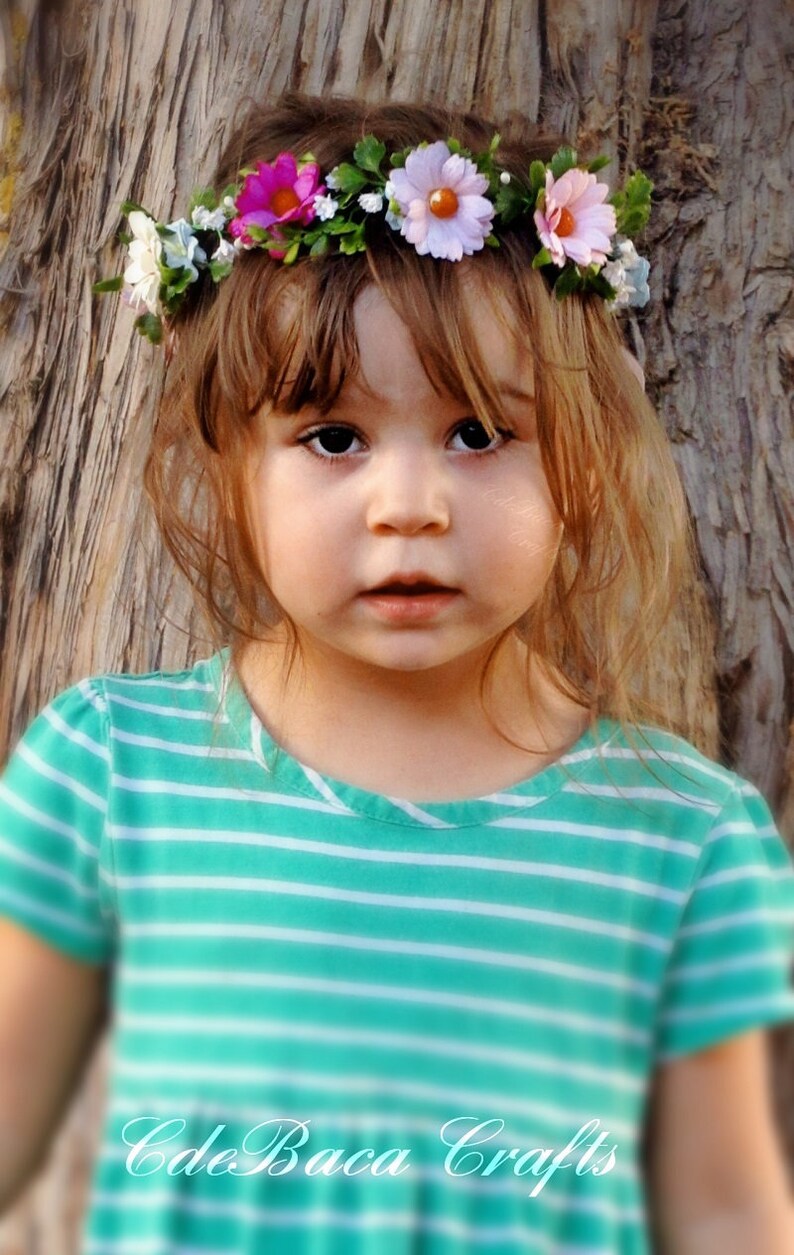 baby floral crown