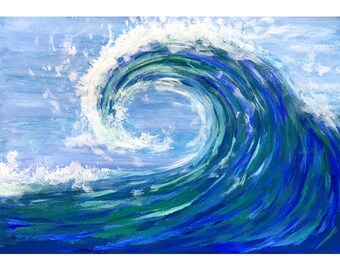 ocean painting etsy painting ocean