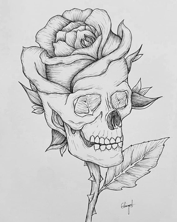 Rose Skull