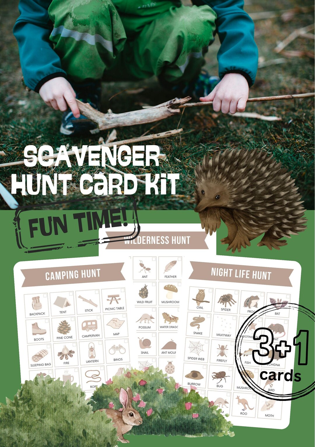 Australian Bush Kids Scavenger Hunt, Camping Activity (printable PDF ...
