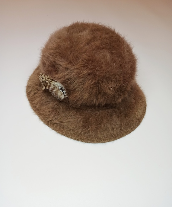 KANGOL Womens Furgora Brown Casual Bucket Hat/ mad