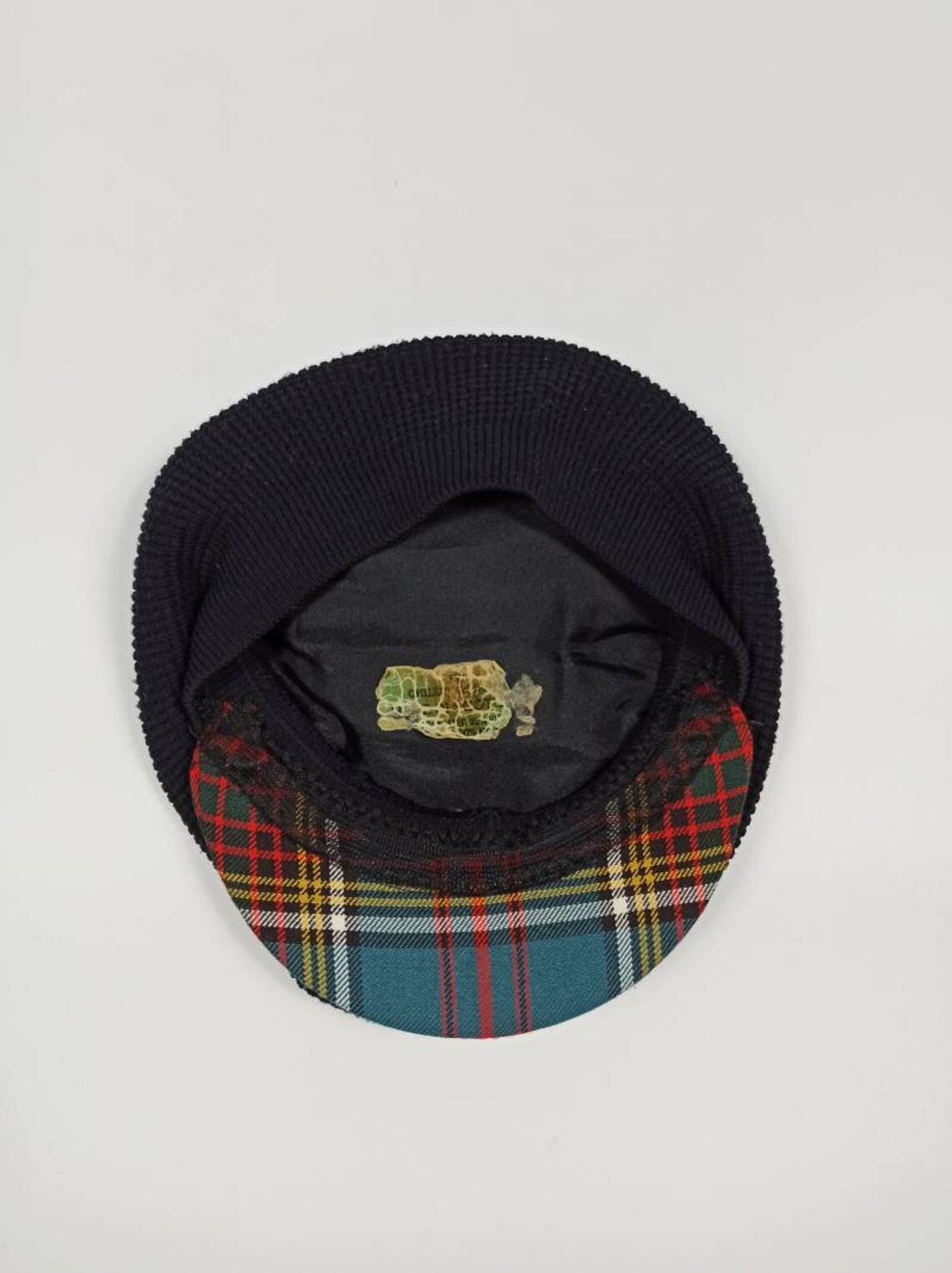 Scottish Pom Pom Vintage Tartan Wool Golf Flat Newsboy Cap/ Etsy
