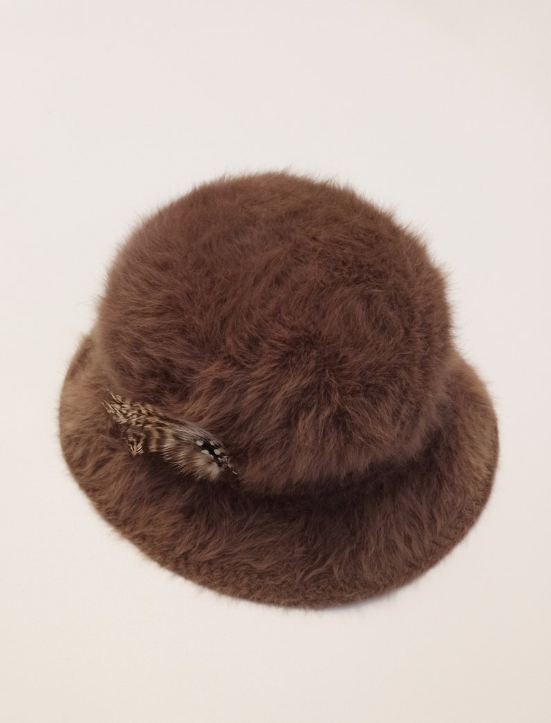 KANGOL Womens Furgora Brown Casual Bucket Hat/ made in UK Etsy