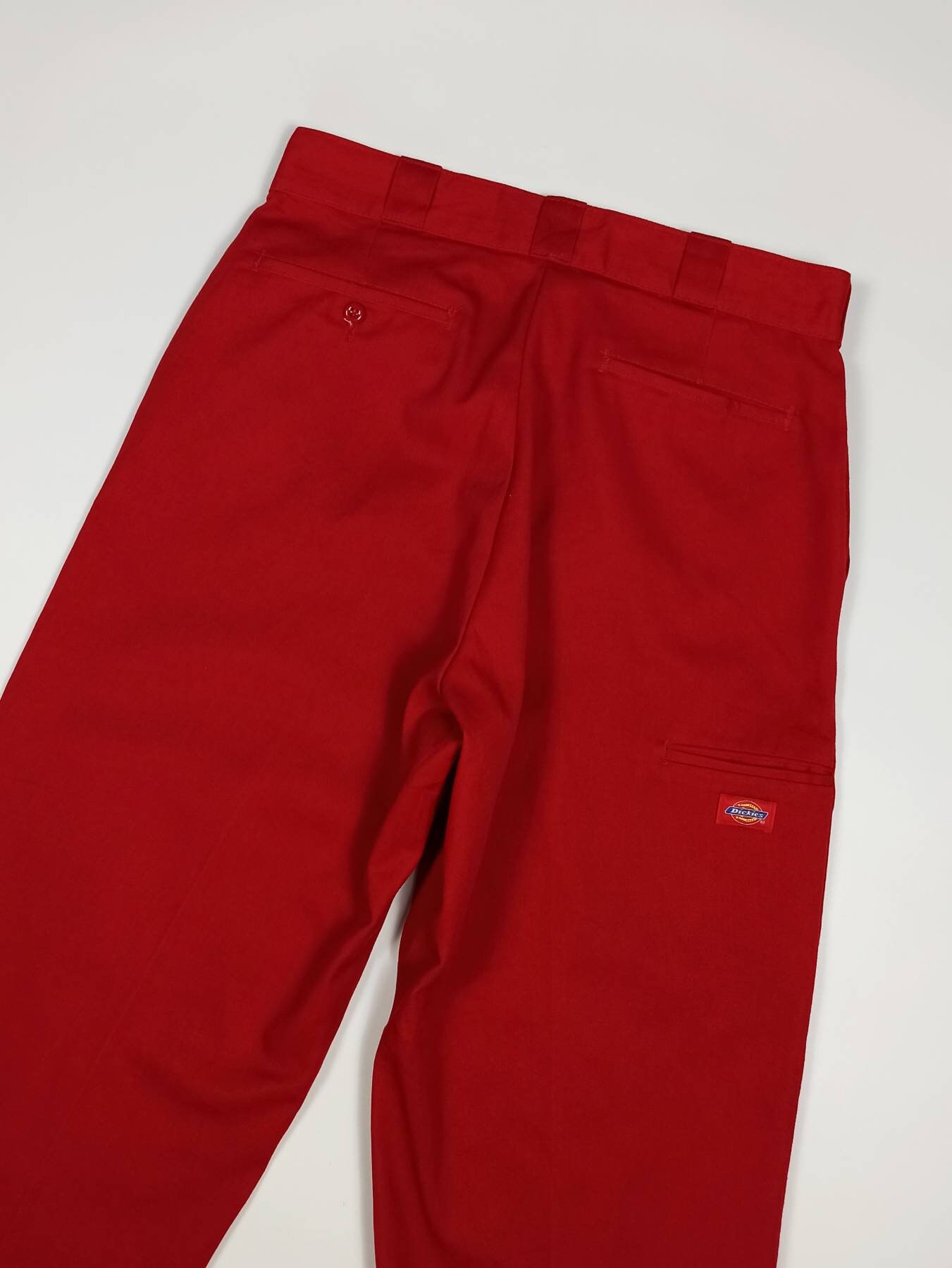 Dickies 34/32 Raro Vintage Red Workwear Pants W34 L32 / Mens Etsy