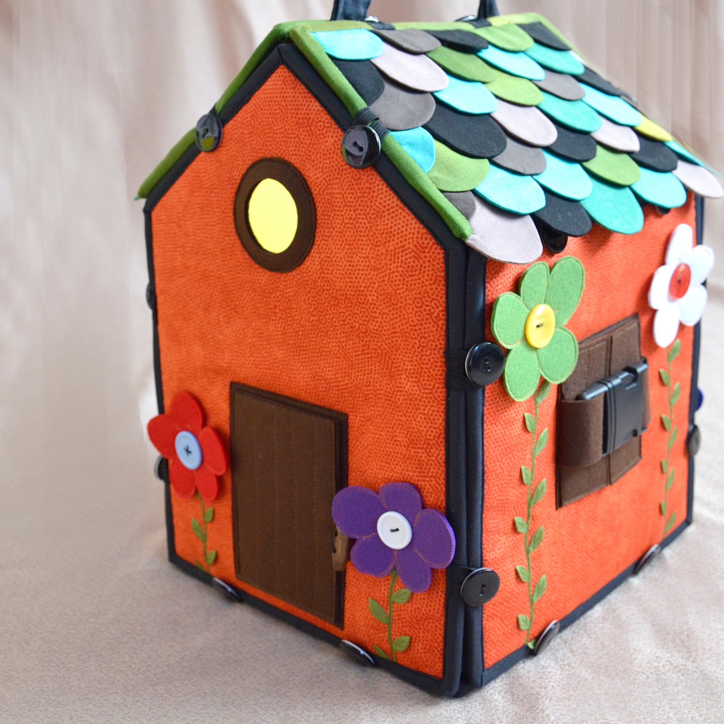 Portable fabric doll house Etsy