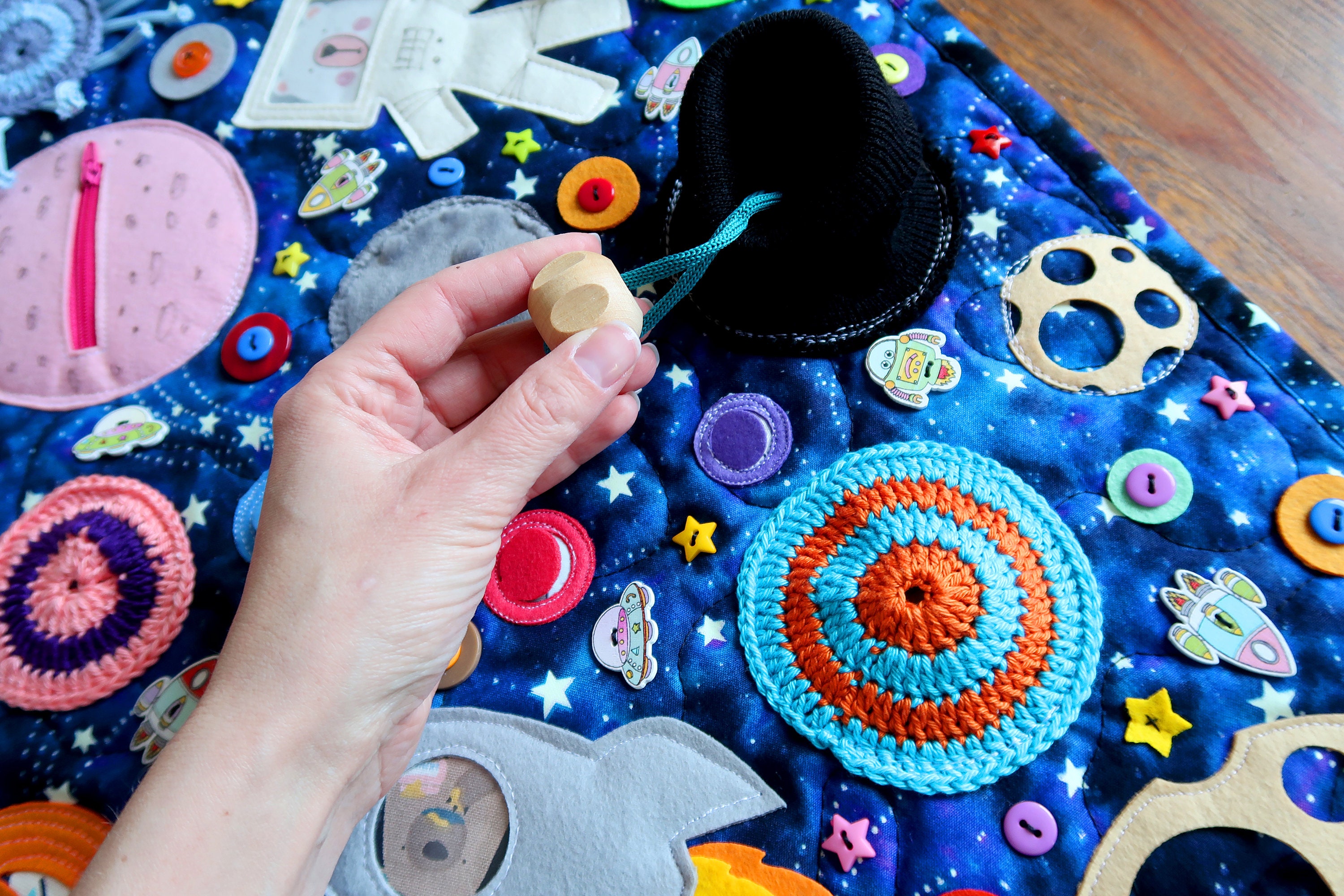 Baby sensory mat Play mat Kids rug Space toy Baby activity Etsy