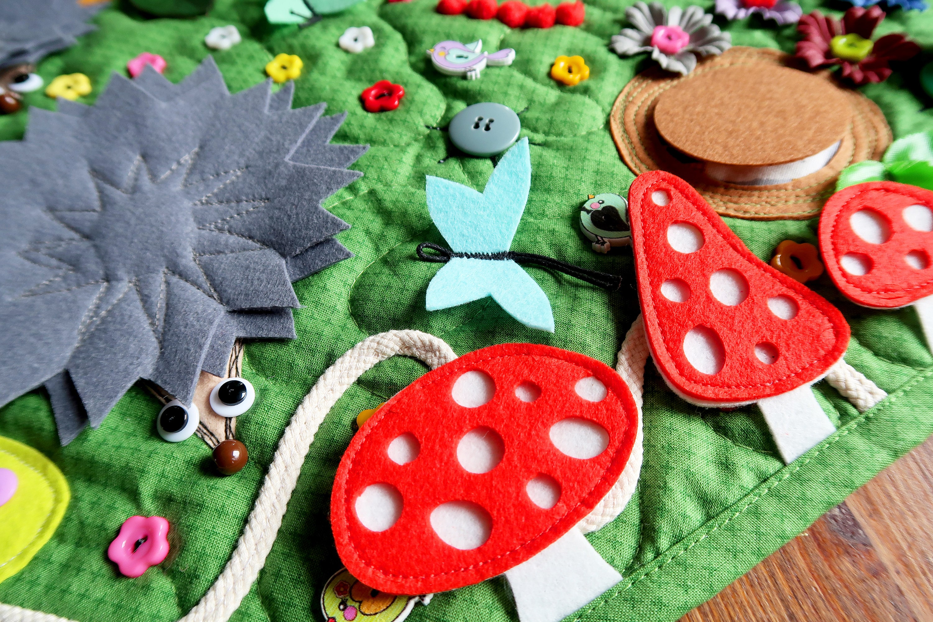 Baby sensory mat Play mat Kids rug Flower Baby activity Etsy