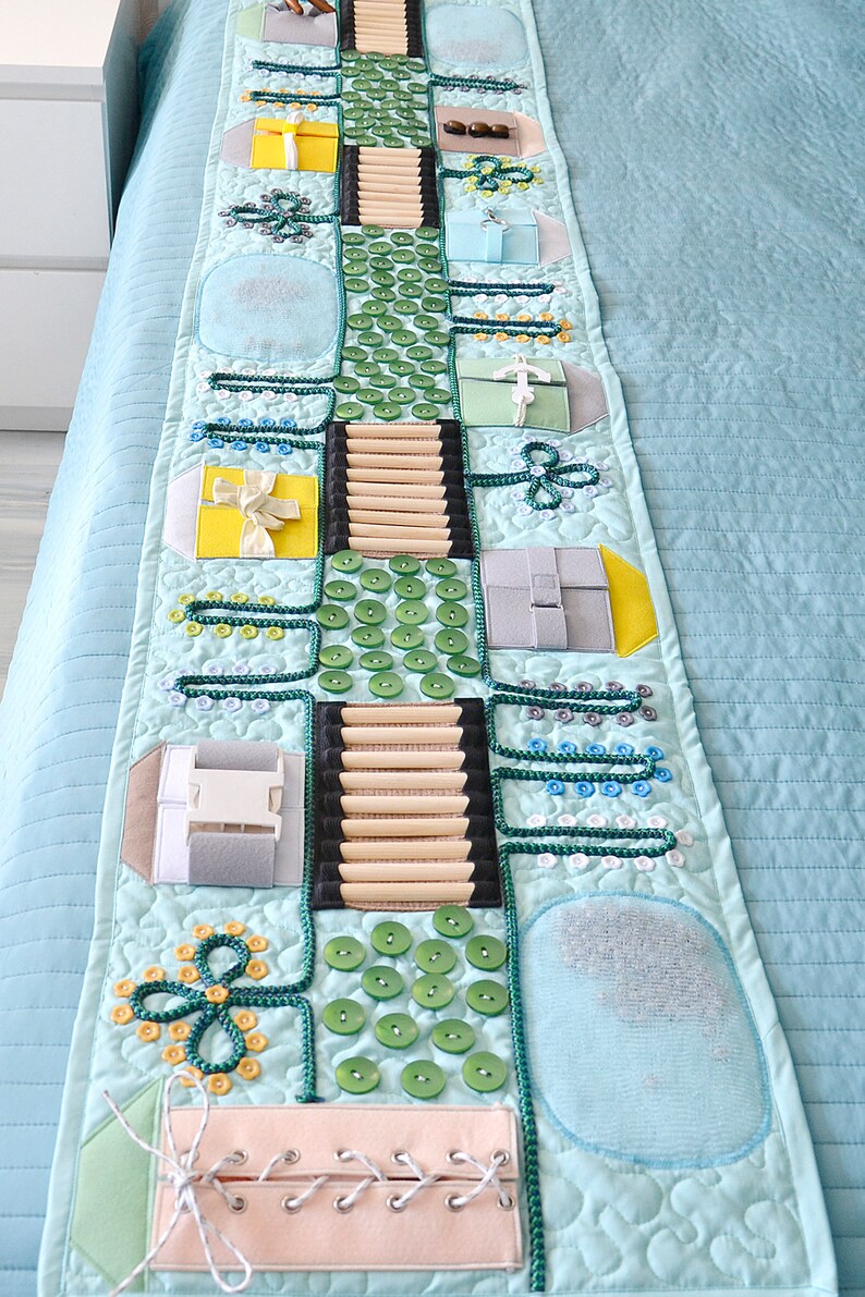 Baby massage mat Sensory activity Busy board Etsy