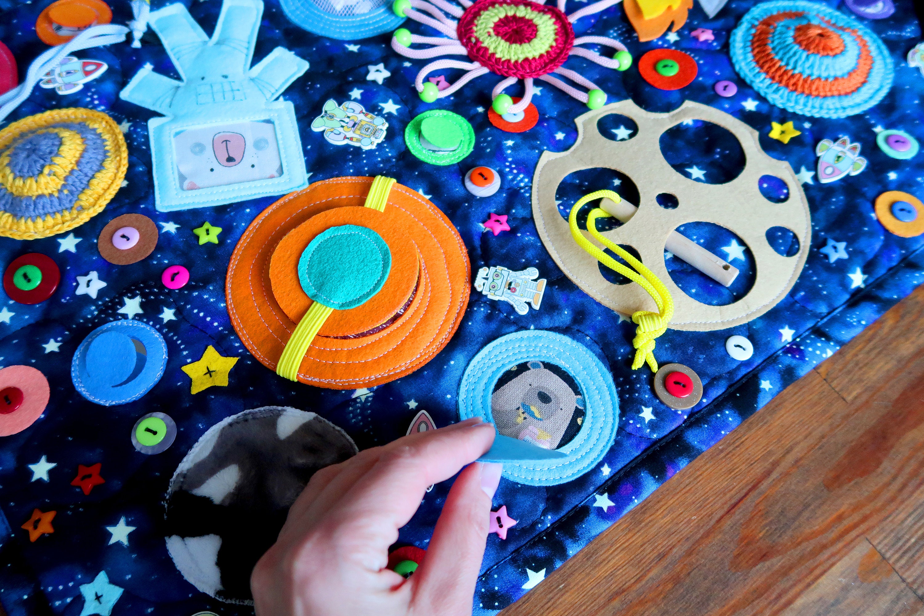 Baby sensory mat Play mat Kids rug Space toy Baby activity Etsy