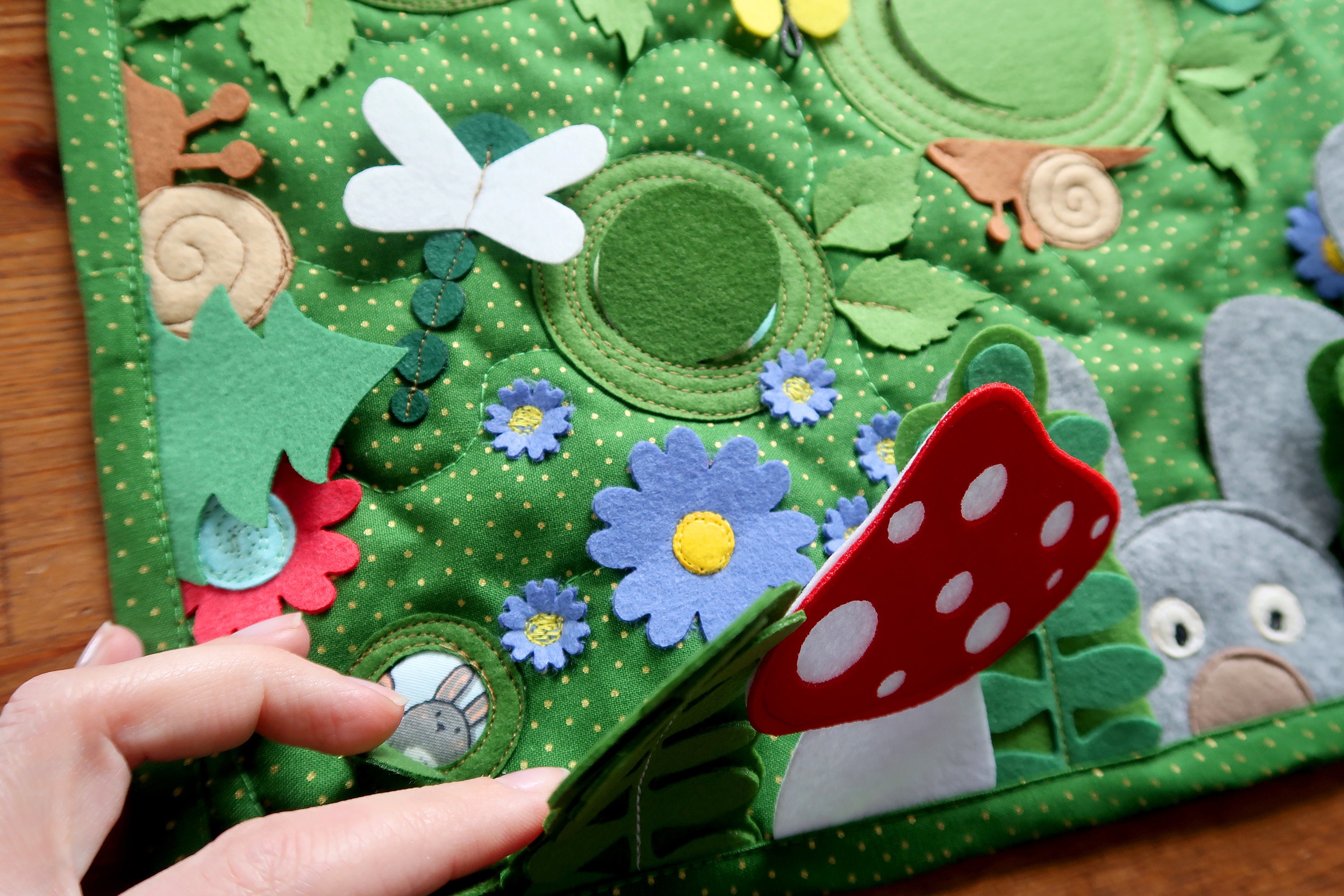 Safe Baby sensory mat Play mat Baby activity mat Woodland Etsy