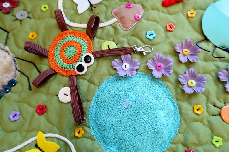 Baby sensory mat Play mat Kids rug Flower Baby activity | Etsy