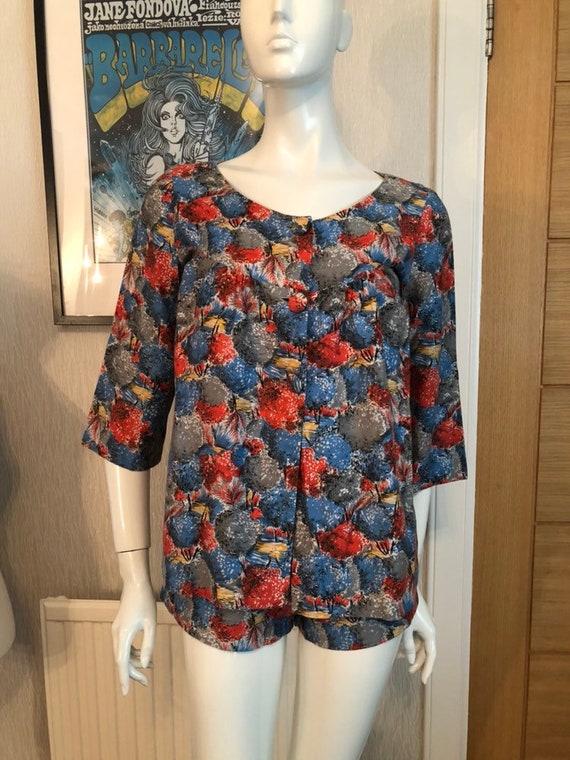 REDUCED Late 40's shorts and beach coverup