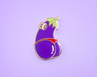 Épingles à fesses d'aubergine