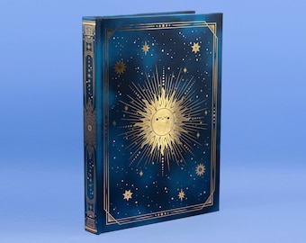 Celestial soleil Journal gold details dotted/lined/plain | sketchbook notebook gold detailed journal | A5 journaling