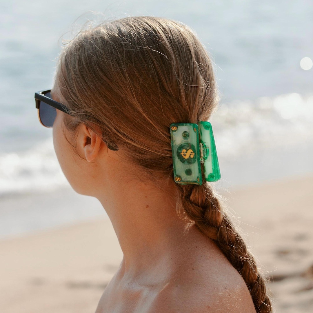 Manifesting Dollar Hair Claw Clip for Thin Hair Thick Hair Lucky