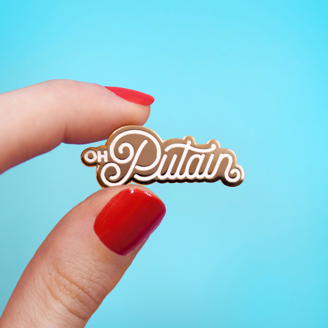 Oh P Pins French Insult Enamel Pin Cute French Gift Etsy