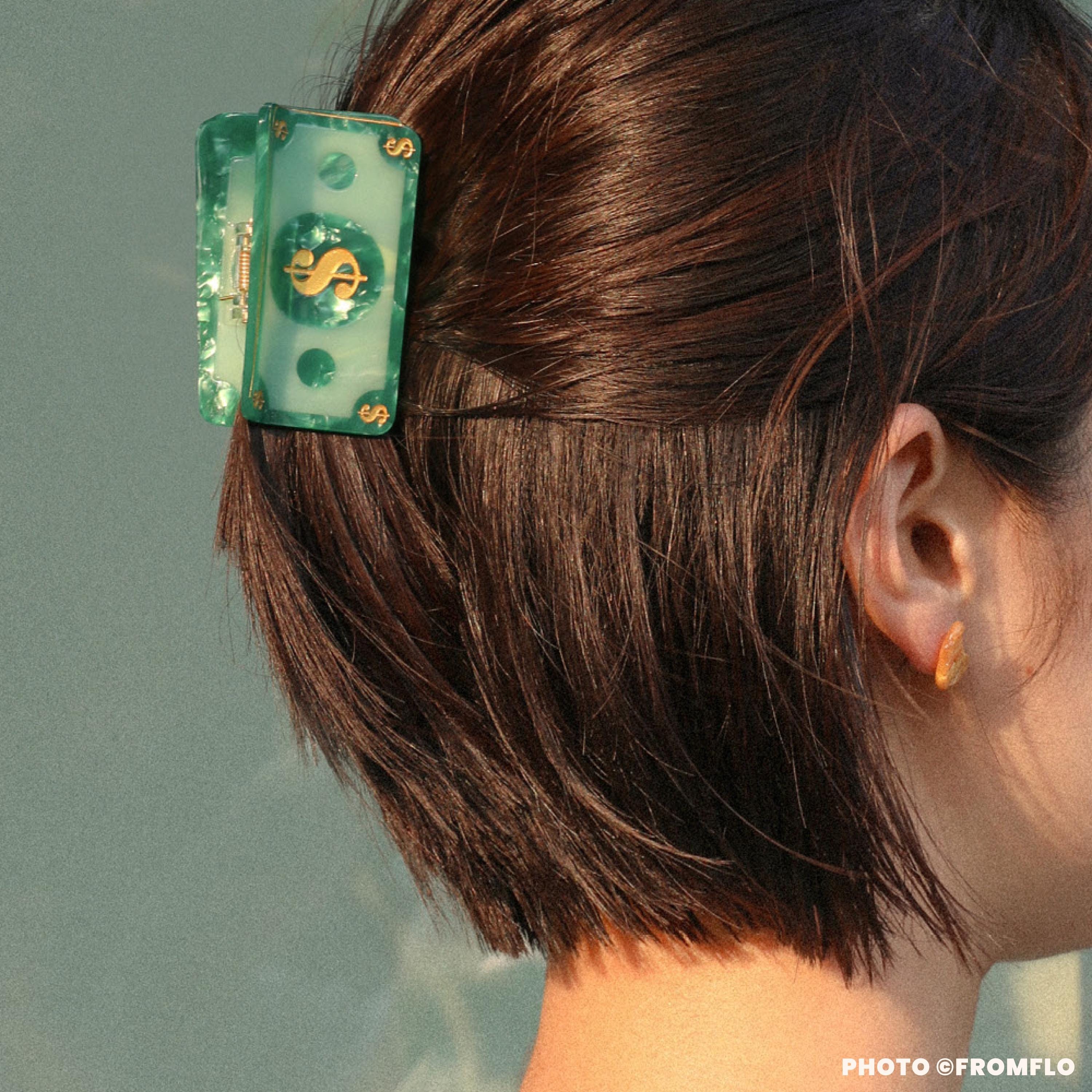 Manifesting Dollar Hair Claw Clip | Lucky Charm Clip | Funny  display picture 2