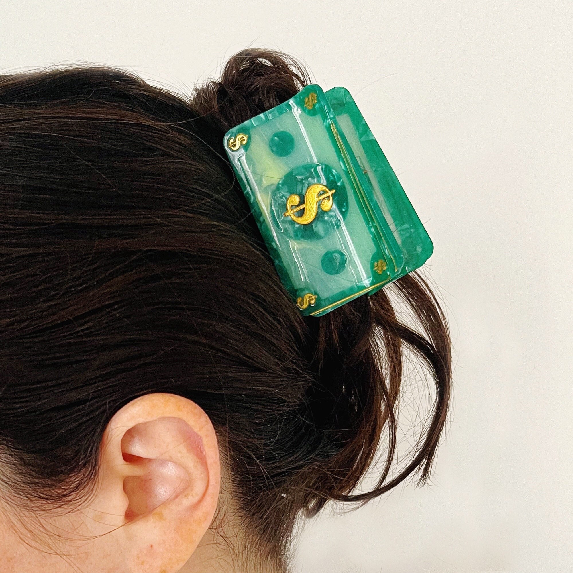 Manifesting Dollar Hair Claw Clip | Lucky Charm Clip | Funny  display picture 3
