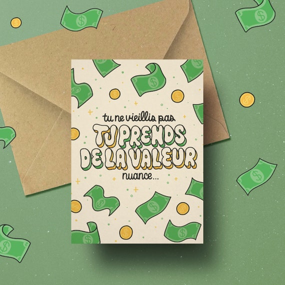 Drôle Carte D'Anniversaire Tête Blanche C Carte Fantaisie Offensive C Mot Carte Grossier Humour Blague Carte Ami Carte Papa Carte Meilleur Ami Joyeux