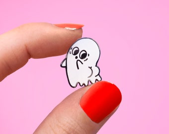 Booty ghost pin | cute tush ghost | halloween ghostly sheet bottom | woopsie adorable funny naked little ghost