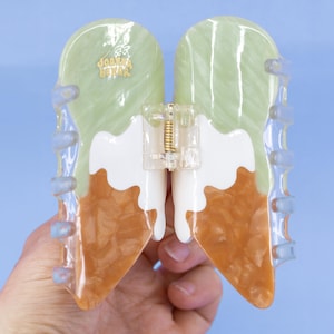 Cute Ice Cream Hair Claw Clip | Adorable Dessert Acetate Accessory for Summer sugar Hairstyles Kawaii image 4