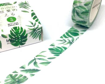 Tropical Palm Leaves Washi Tape - Banana Leaf Tree Masking