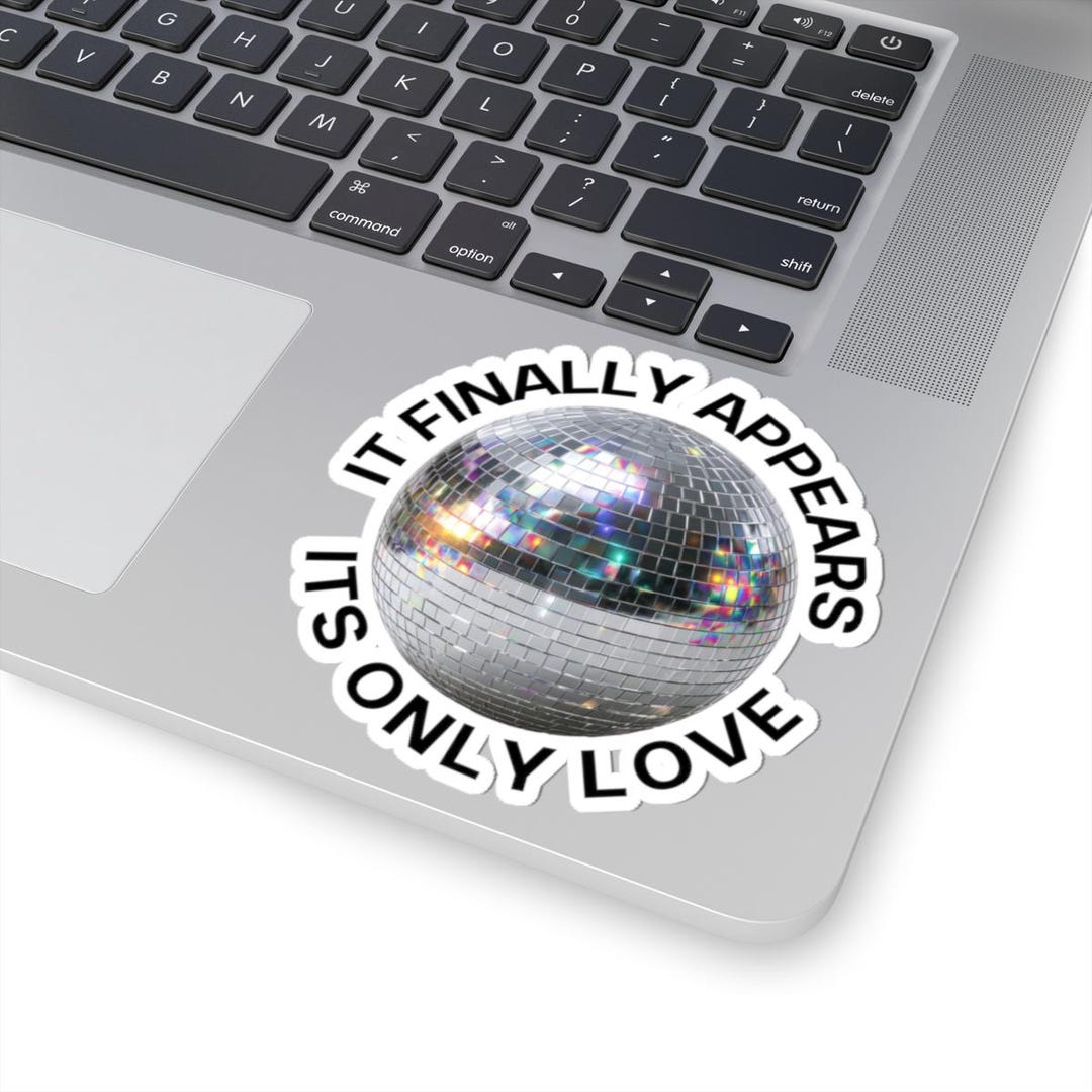Finally Sticker It Finally Appears It's Only Love Kiss-cut Sticker - Etsy