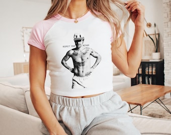 Harry Styles Respect Your Mother Raglan Baby Tee, Concert Outfit Shirt