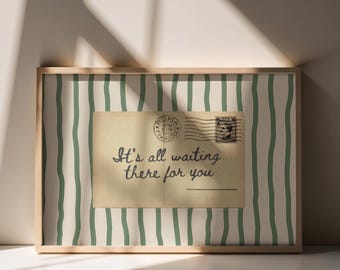 Harry Styles - Carla's Song Lyrics "It's all waiting there for you" Print