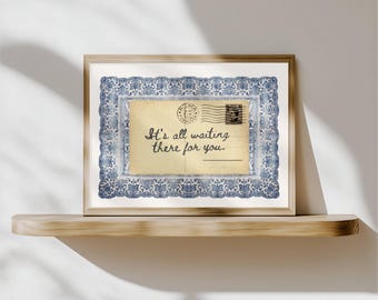 Harry Styles - Carla's Song Lyrics "It's all waiting there for you" Print