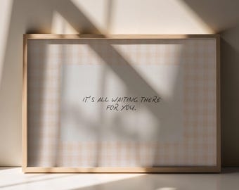 Harry Styles - Carla's Song Lyrics "It's all waiting there for you" Print