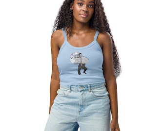 Be a Good Girl and Go Get It – Harry Styles Inspired Women's Micro-Rib Tank Top