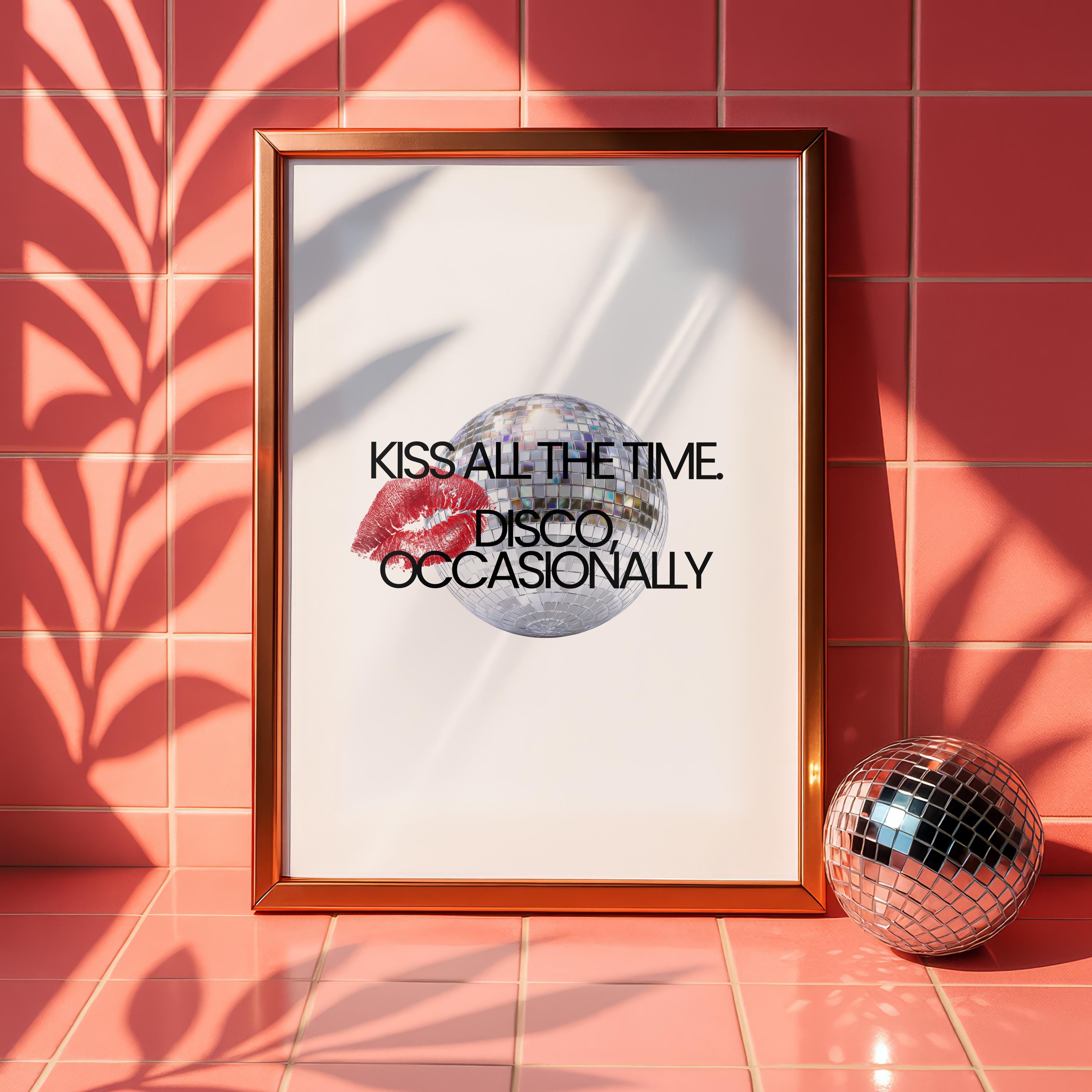 Kiss All the Time. Disco, Occasionally - Etsy