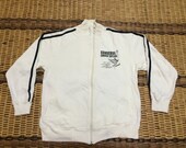 Vintage 90 39 s Converse All Star Chuck Taylor 1908 White Classic Design Skate Sweat Shirt Sweater Varsity Jacket Size M A571