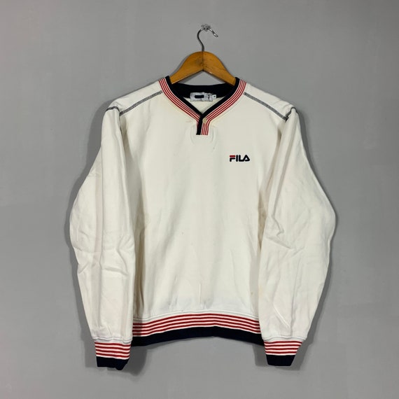 Vintage Fila Sweatshirt Fila Crewneck Fila Button Up Fila Etsy